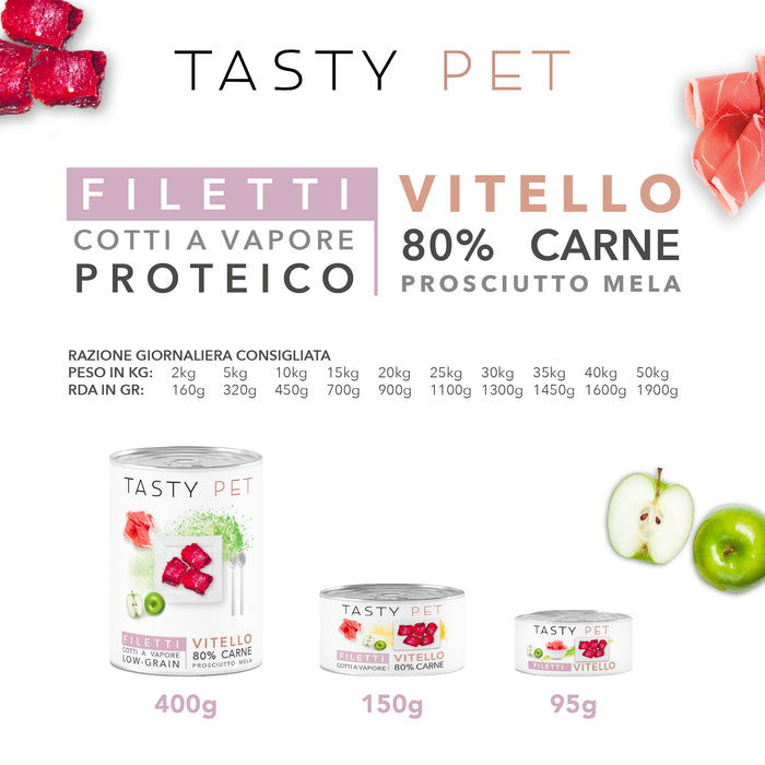 Fillets in jelly - Duck, Berries and Peas for dogs