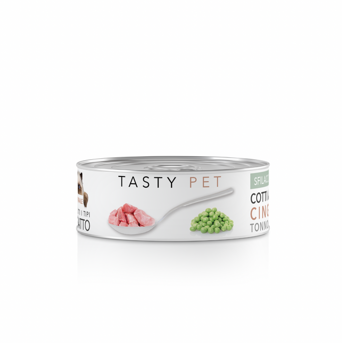 Wild boar, tuna and pea shreds for cats - 70g