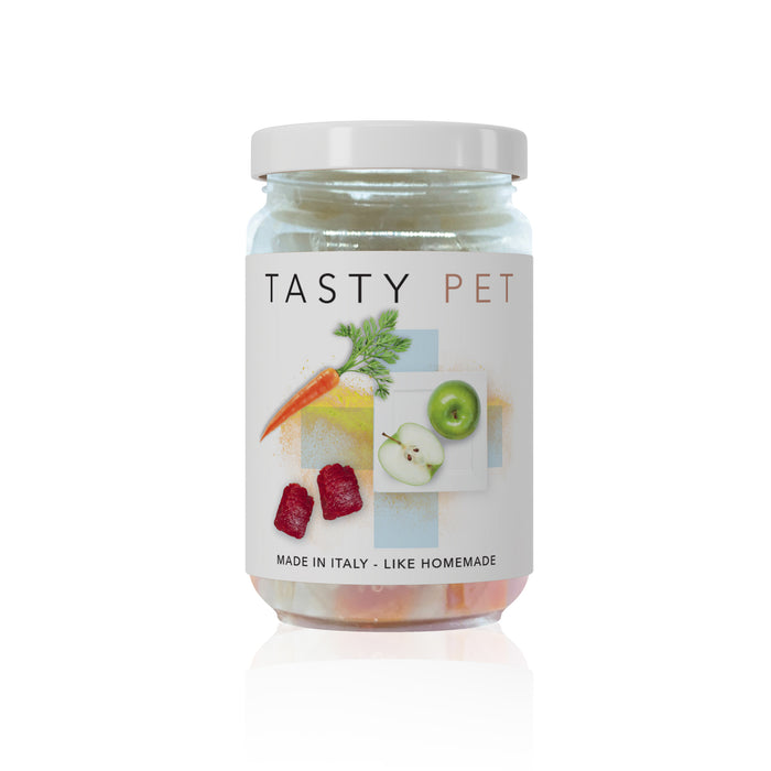 Pate' premium Beef, apple and carrot for cats - 80g